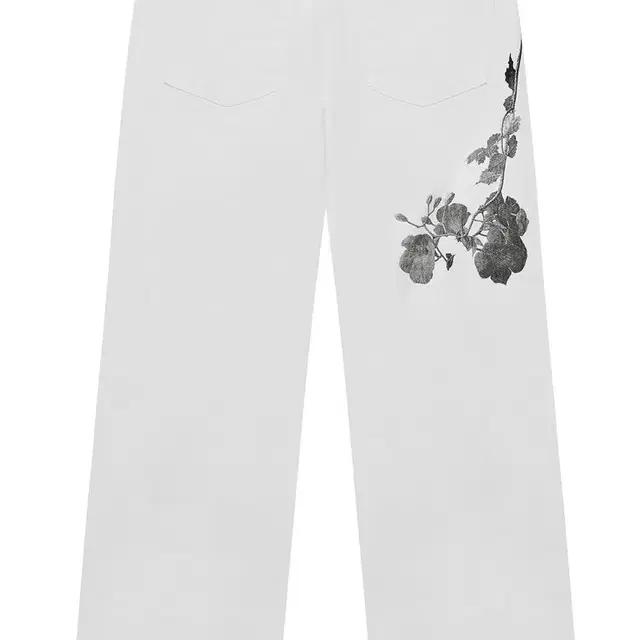 프래그팜 Trumpet Flower Wide Pants 화이트 쓰리타임