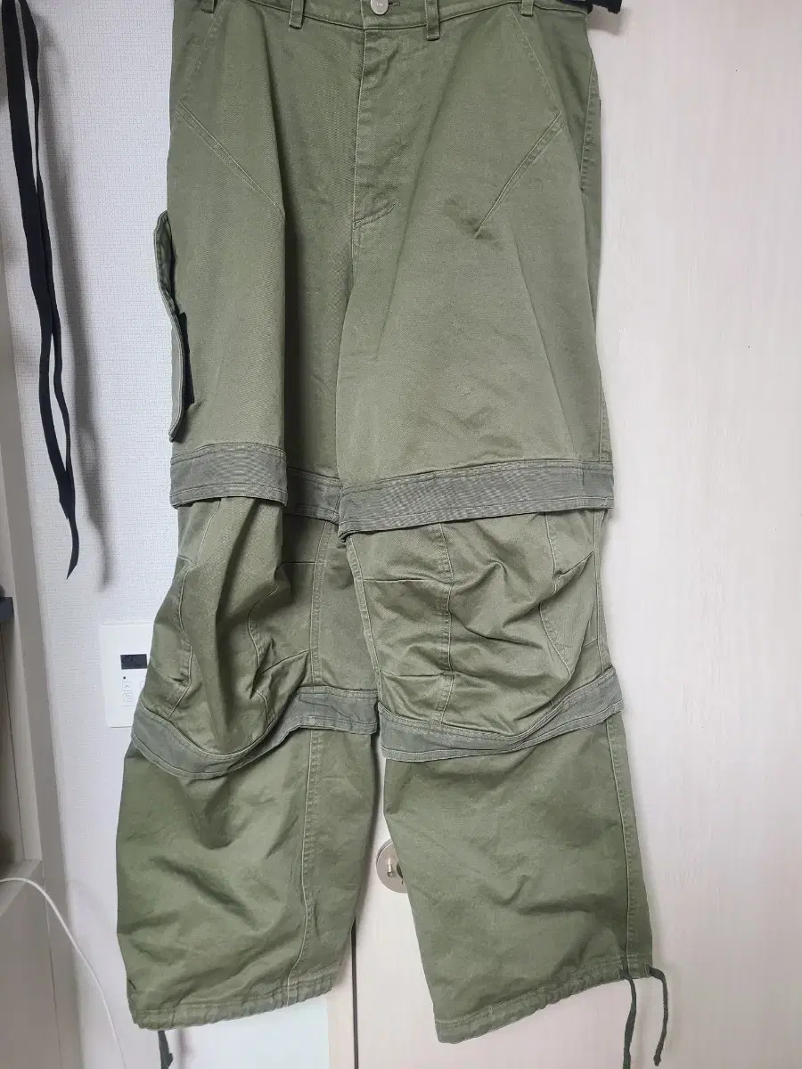 Farfromwhat Layered Trousers Khaki 1 farfromwhat