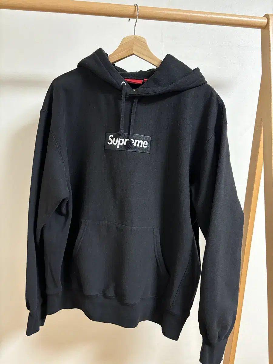 [M]Supreme 23fw Box Logo Hoodie Black