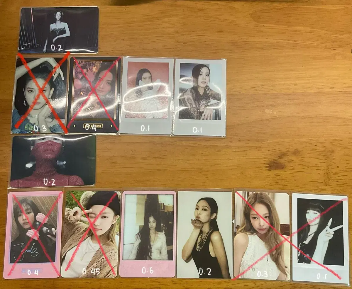 Black Pink photocard jisoo jennie rose Lisa