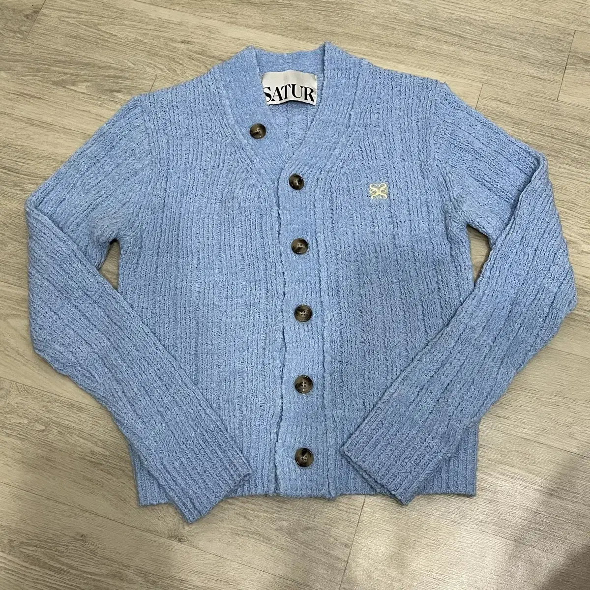 [1 try on] Setter Faro Oversized Wool Blend Cardigan Baby bloo WS