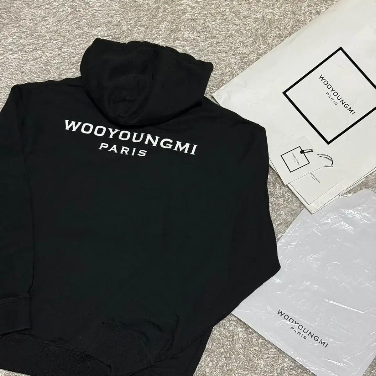 [rio] wooyoungmi back logo hoodie