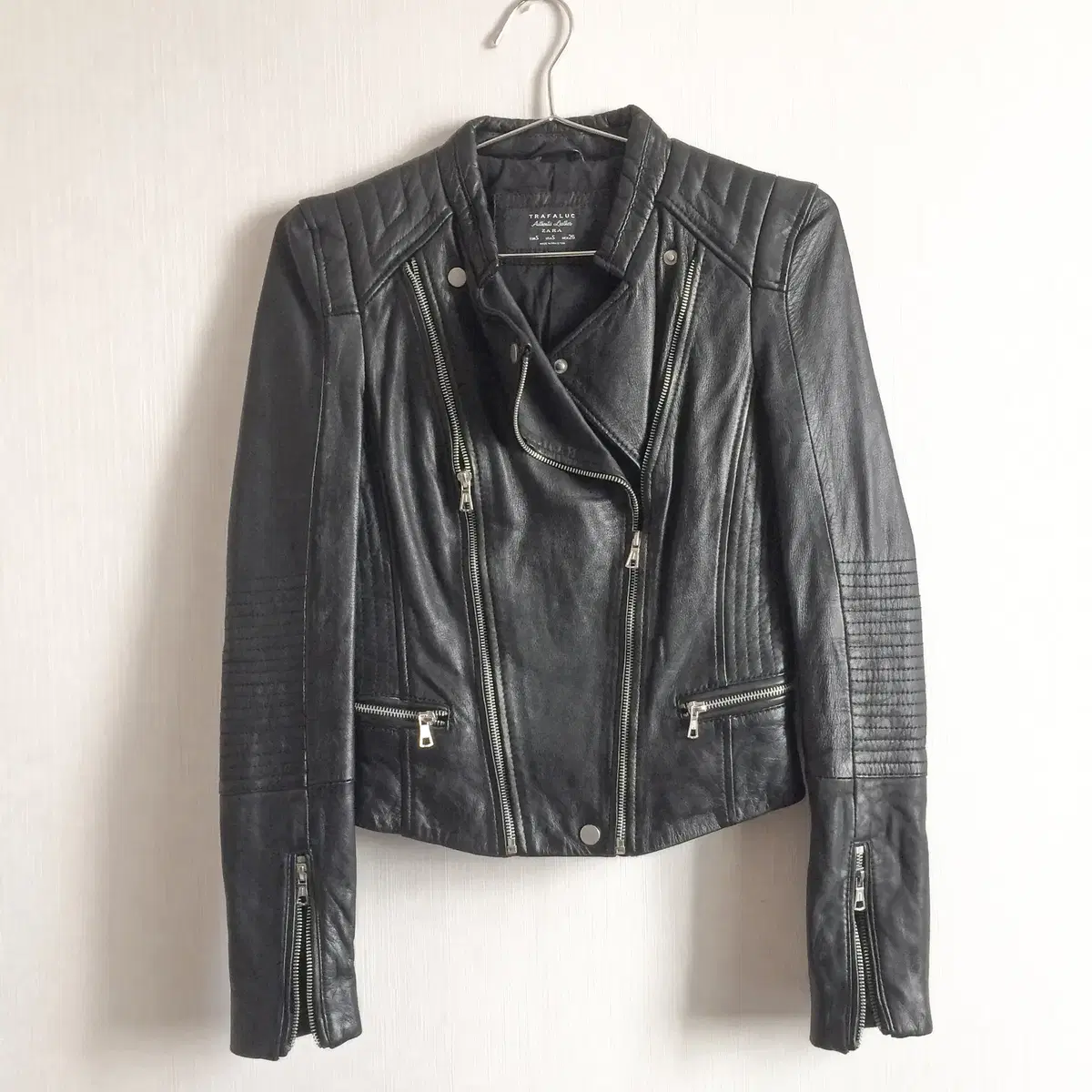 Lamb skin biker mood jacket