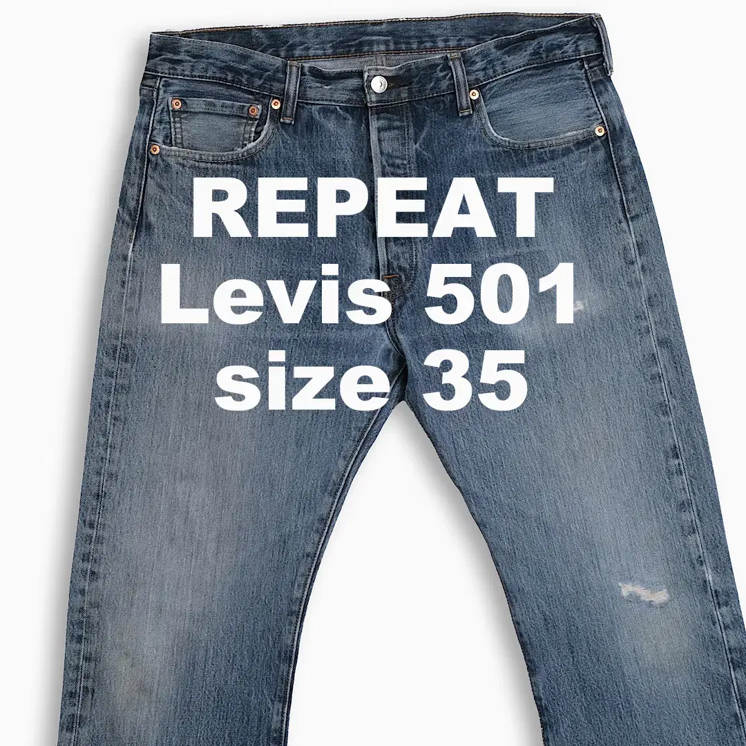 Vintage Levi's 501 Mid Blue 35 Inch LV50136410