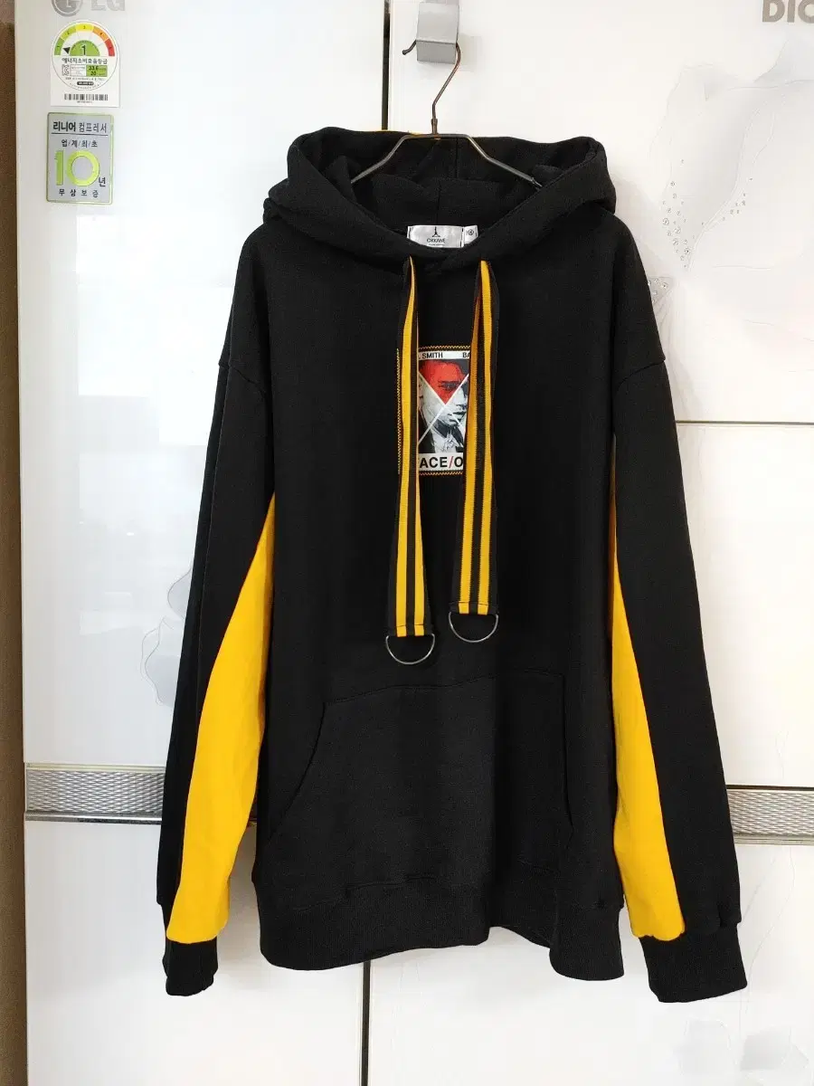 Okane Big Size Brushed Black Hoodie / 2XL