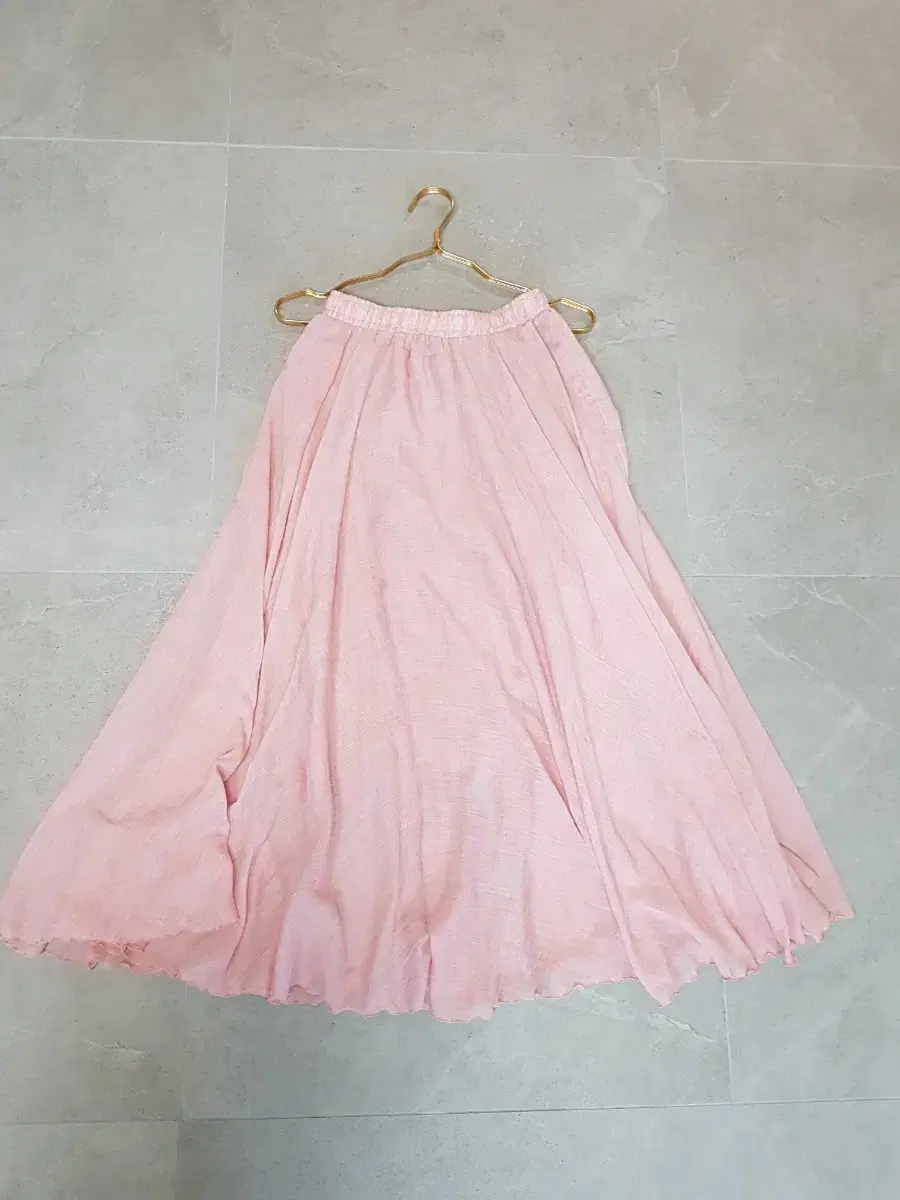 Pink Long Skirt (VintageJerseySecondhandSpecialized) VintageMoriGirlLuckyChouetteStyle