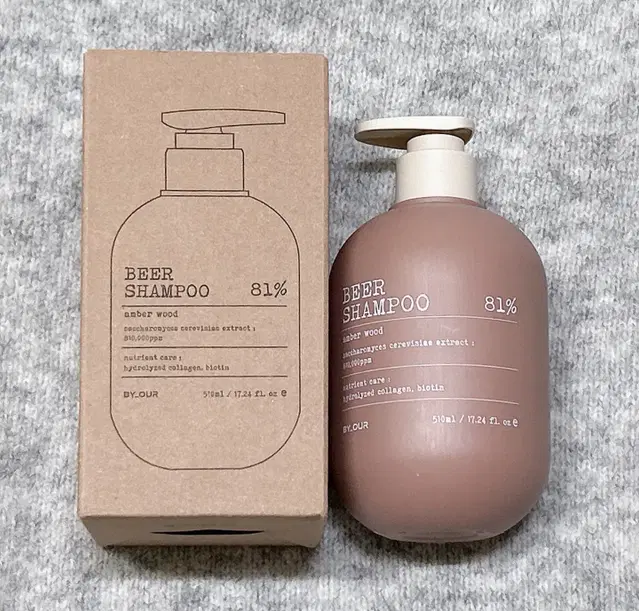 맥주효모 약산성 샴푸 바이아우어 블랙비어 81 탈모샴푸 510ml