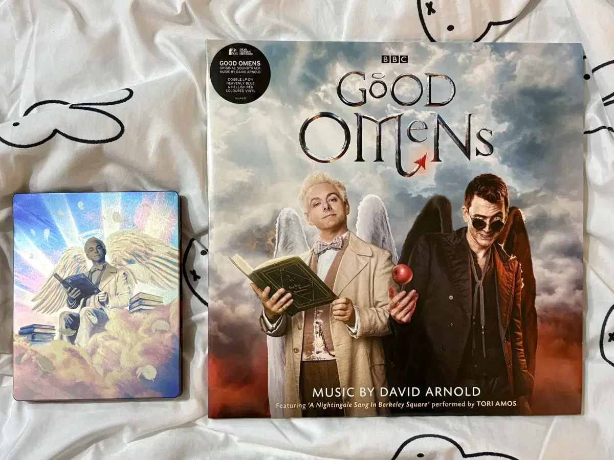 멋진 징조들 Good omens 블루레이 스틸북 + 한정판 ost LP