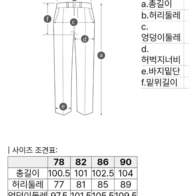 남성 코오롱 에피그램 팬츠 택채 새옷 *^^*