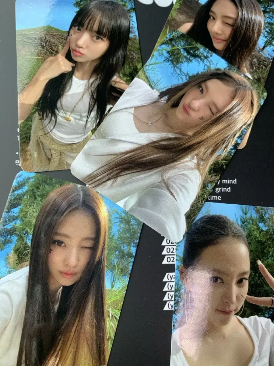 Miyao MEOVV mnet wts a set of photocards.