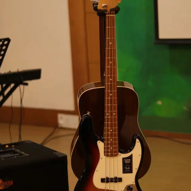 [신품,사용x] 펜더 멕시코 PLAYER JAZZ BASS 썬버스트