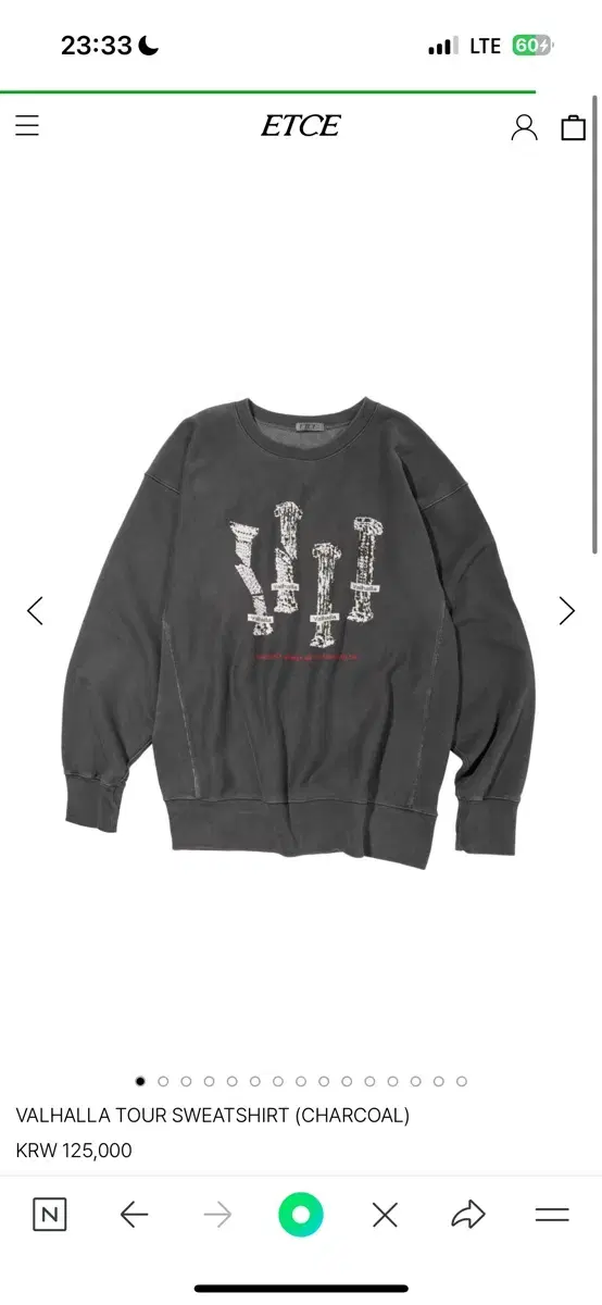 ETCE Valhalla Tour Sweatshirt XL Sells