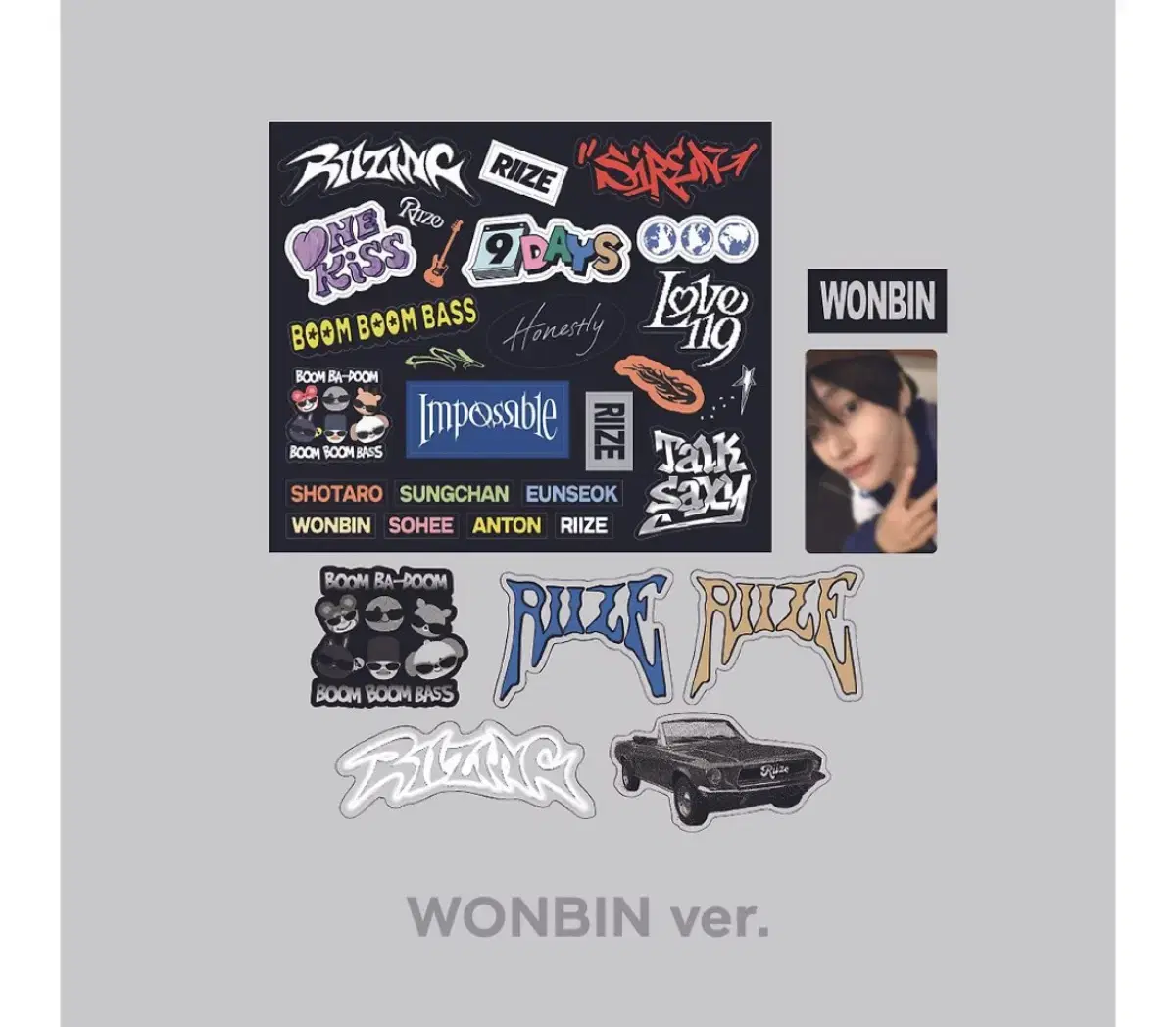 (below cost)Rize wonbin Removable sticker Laptop Decor Stickers