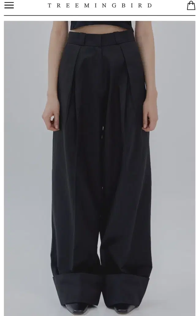 트리밍버드 롤업 팬츠 Roll-up Inverted Pleats Pant