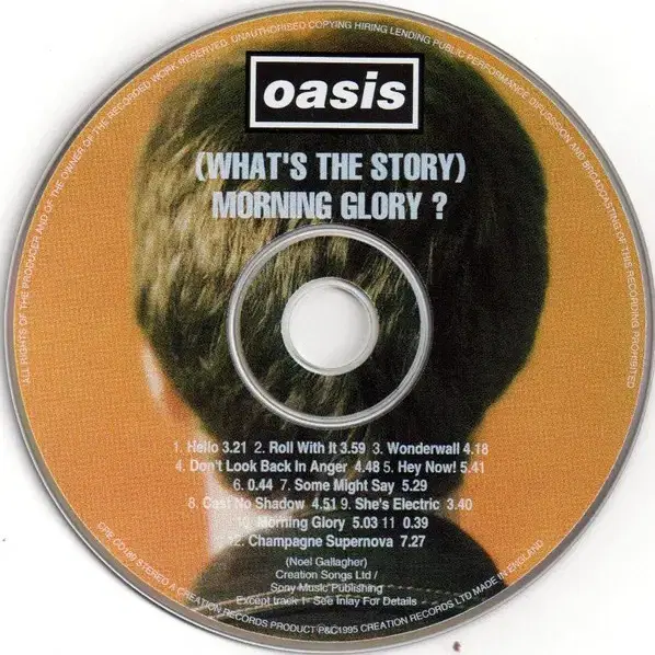 Oasis - Morning Glory? (CD) 영국반 초판 EX+