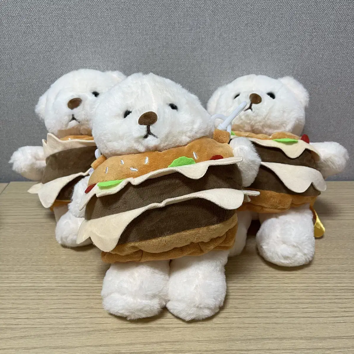 버거 베어 햄버거 곰인형 22cm 3개