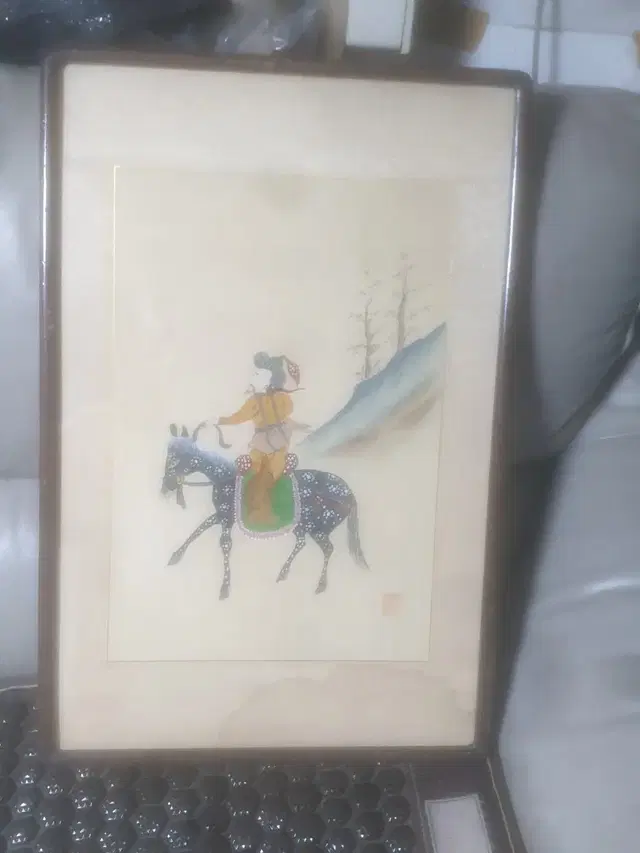 보기드문옛날수묵담체그림.판매합니다