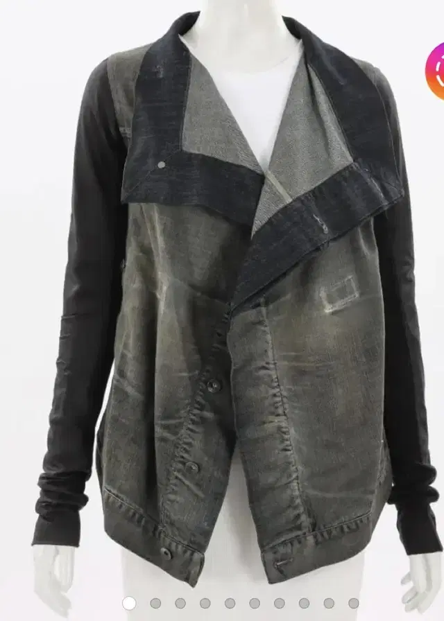 Rick owens 릭오웬스 배색 자켓 xs