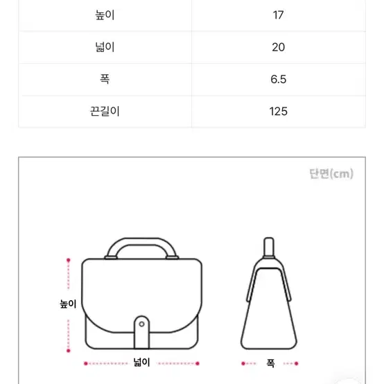 (에이블리) 캐주얼 크로스백 가방 : 상태 짱짱