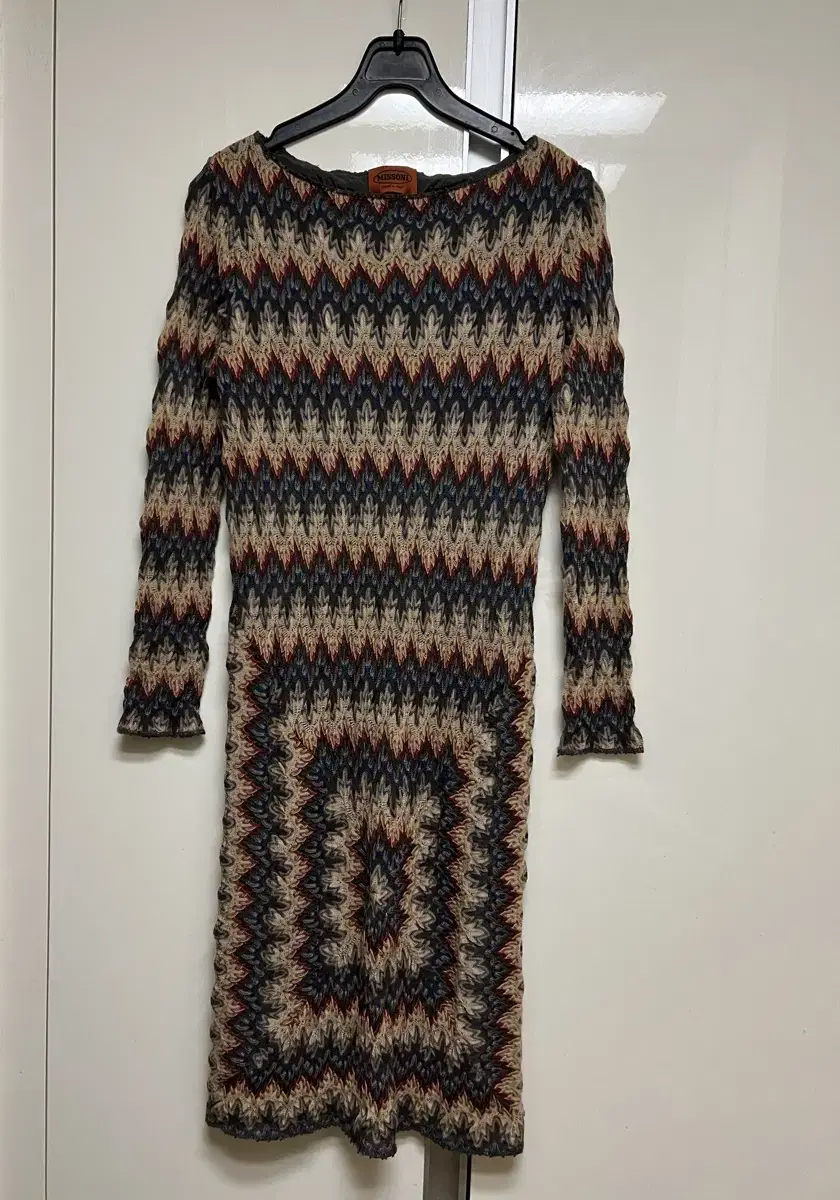 Missoni MISSONI Knit ONEPIECE Bohemian Antique Vintage Hippie