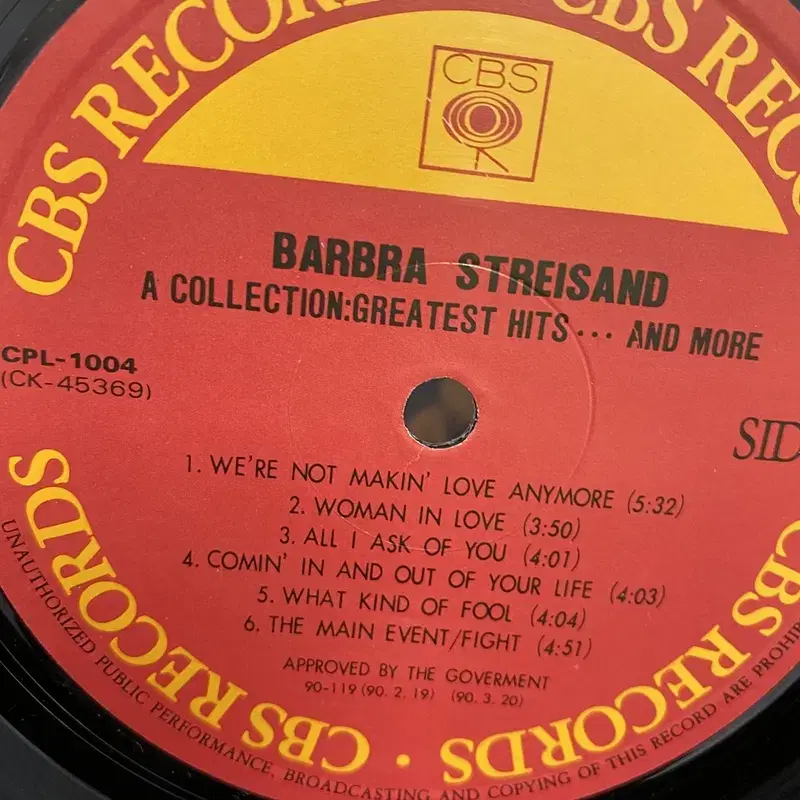 BARBRA STREISAND  LP / AA5765