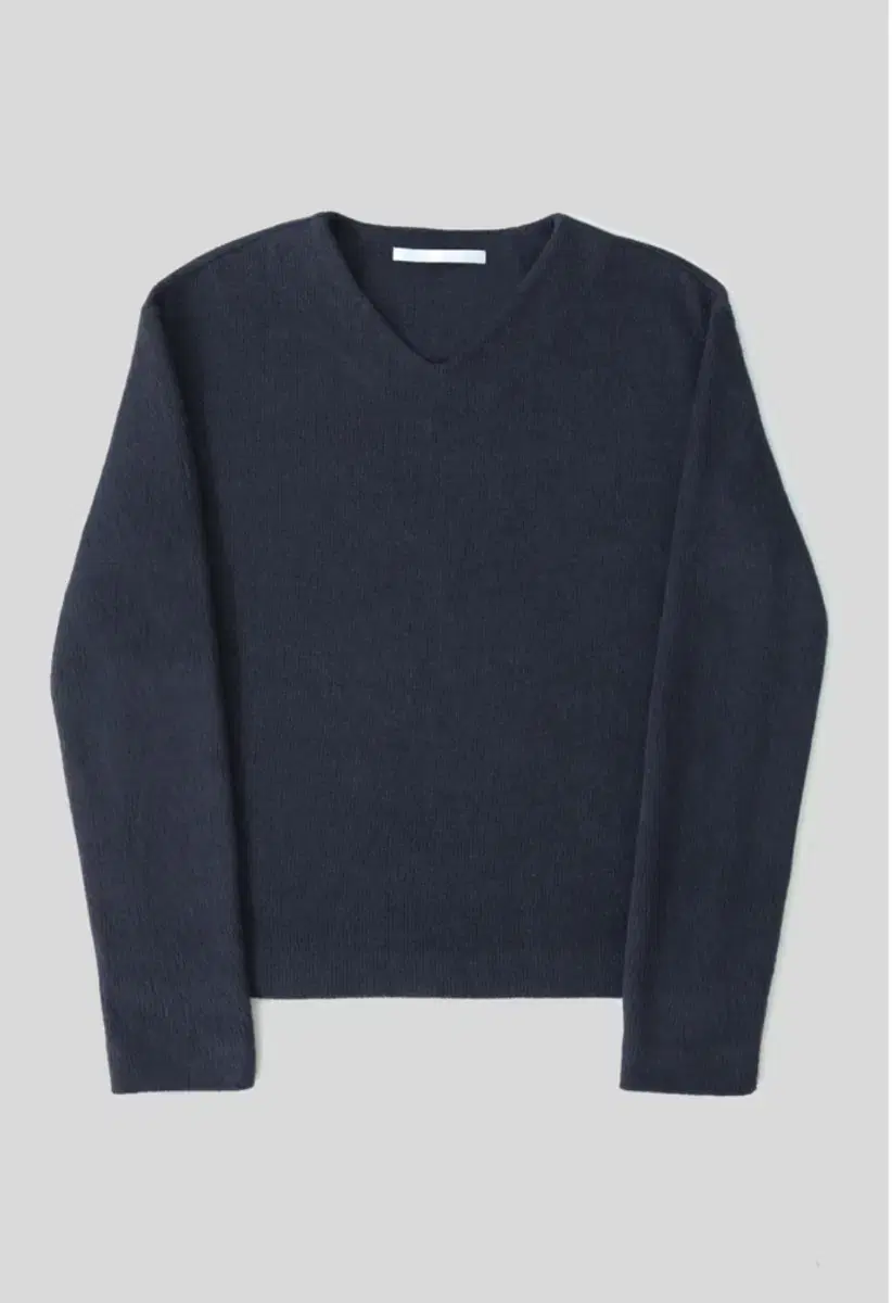 cene FLUFFY V-Neck Knit Dark Navy