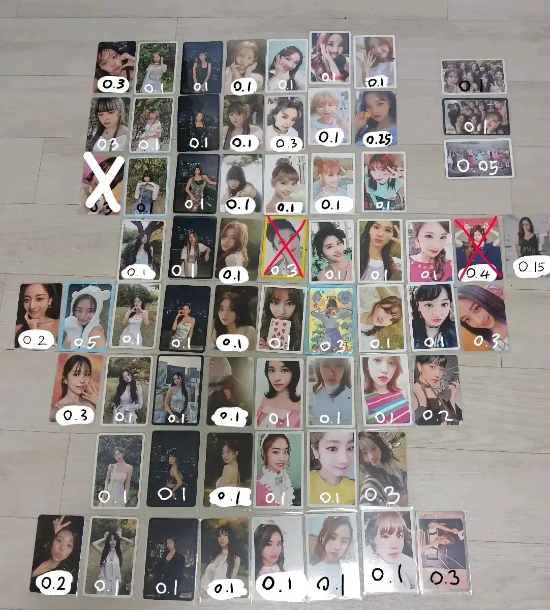 Twice photocard sells