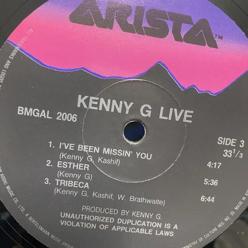 KINNY G LIVE LP / AA3357