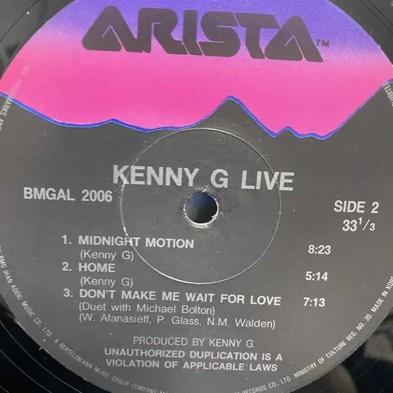 KINNY G LIVE LP / AA3357