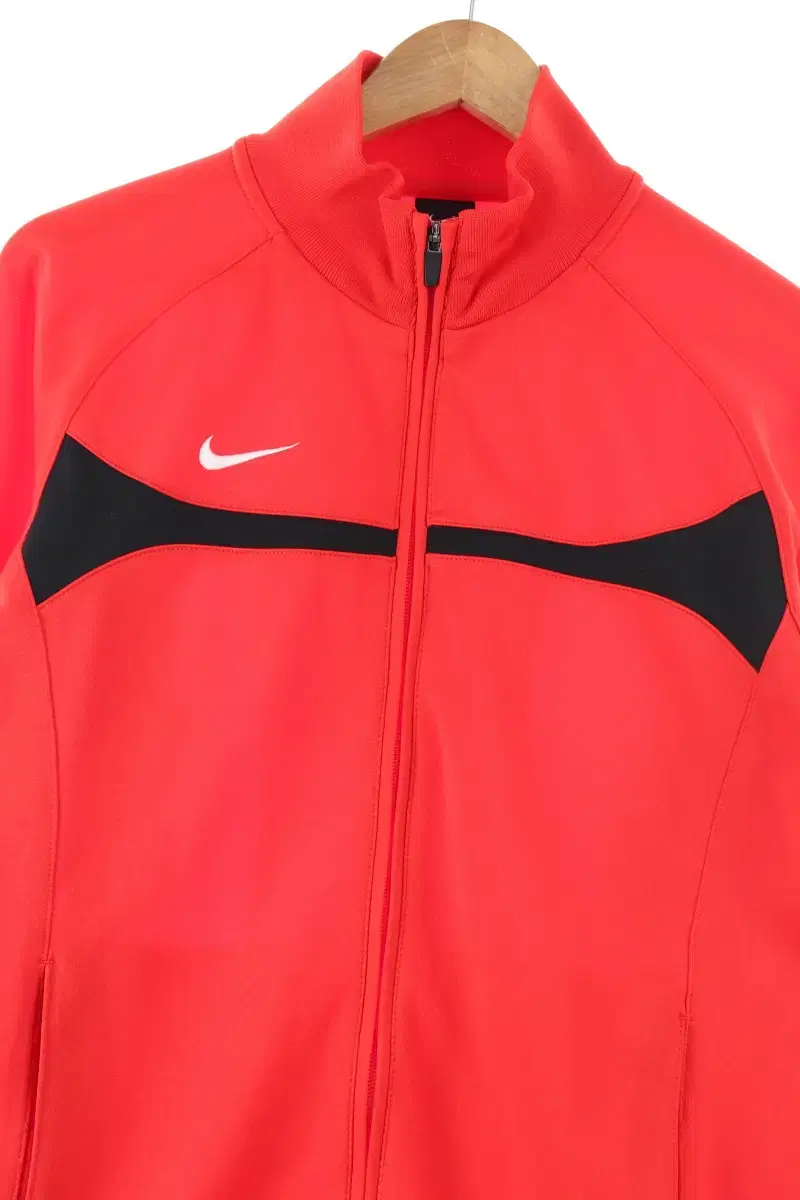 (M) Nike Zip-up Windbreaker Jacket Red Poly Old School-F55E