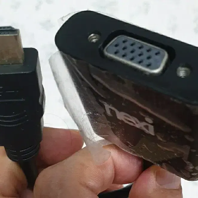 넥시 HDMI to VGA RGB출력 변환 젠더