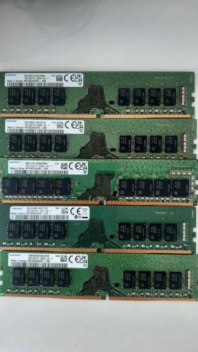 삼성DDR4 16G 중고메모리 팝니다