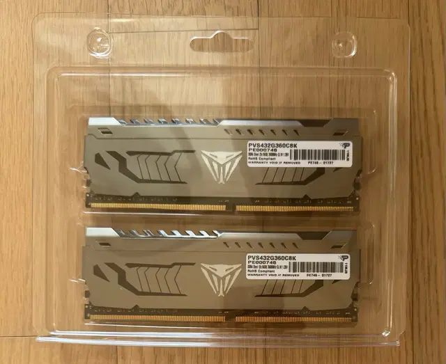 패트리어트 VIPER DDR4 3600 16G 2개 판매