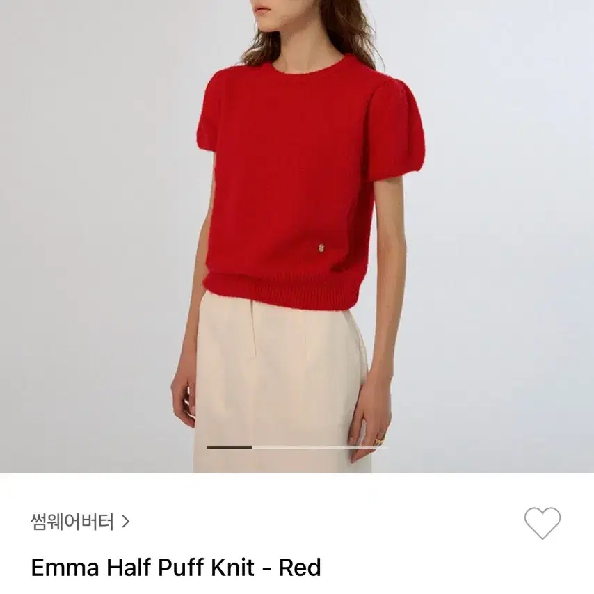 썸웨어버터 emma half puff knit