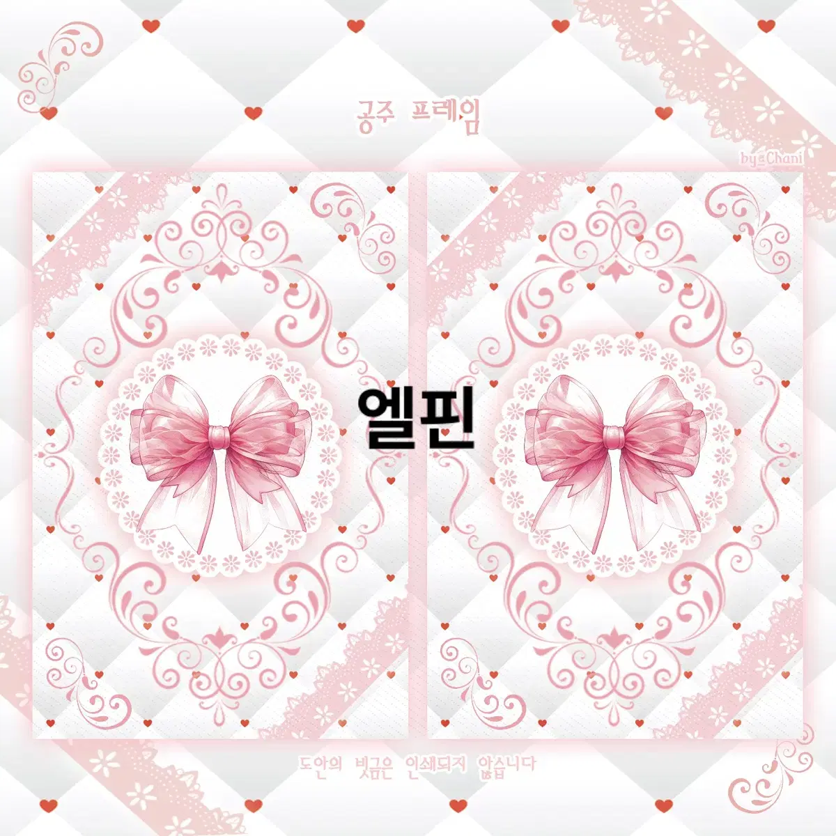 Princess frame double sided photocard binder earth (coral ver.)