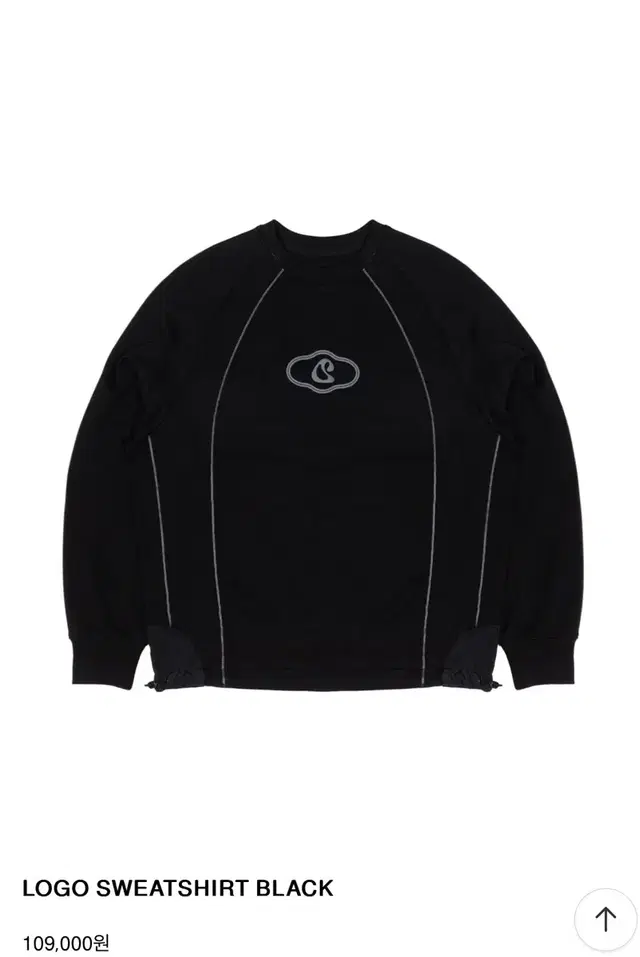 코이세이오 스마트어반유즈풀 LOGO SWEATSHIRT BLACK