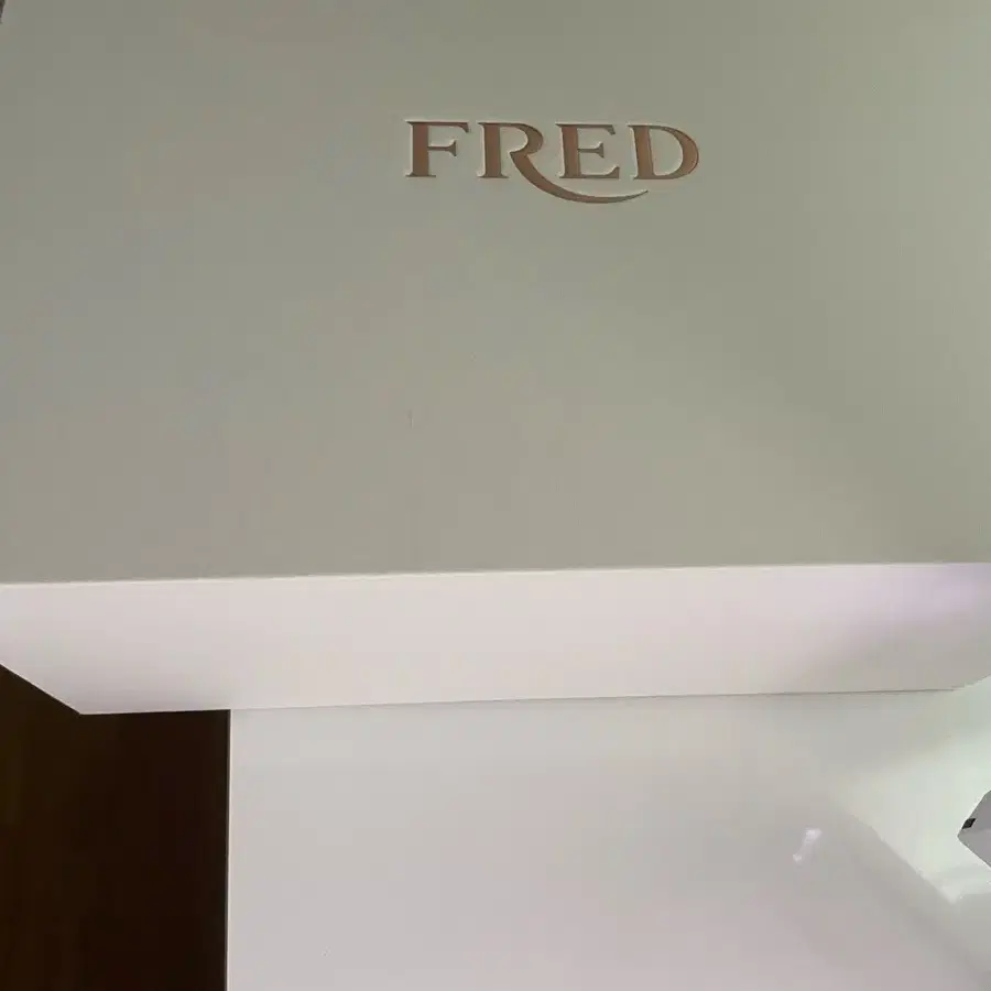 신제품 FRED 포스텐 파베 버클 브레이슬릿 (화이트골드-L) 0B018