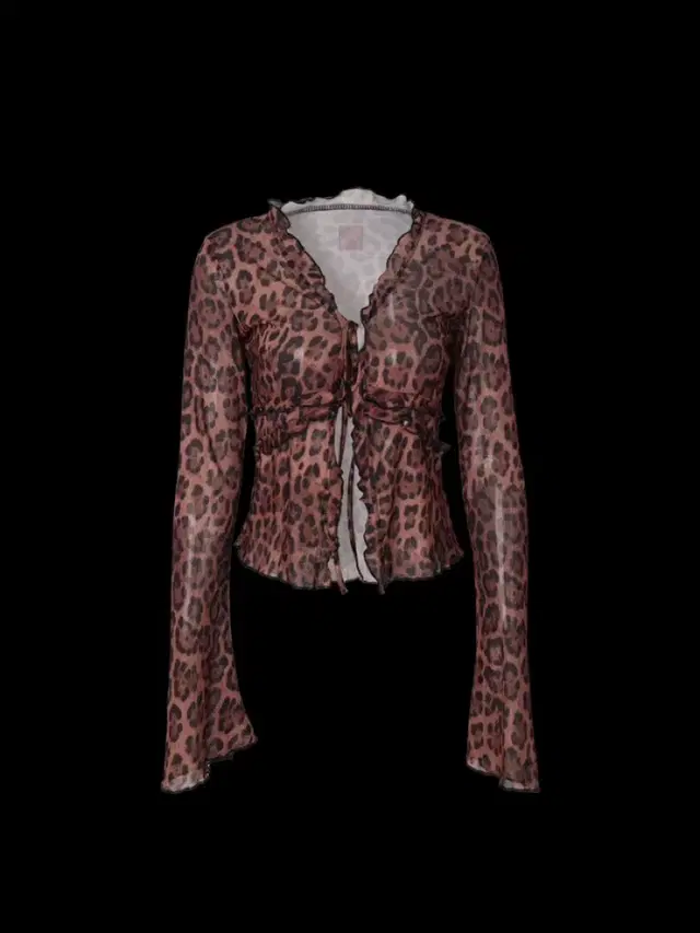 TOH Yve leopard cardigan