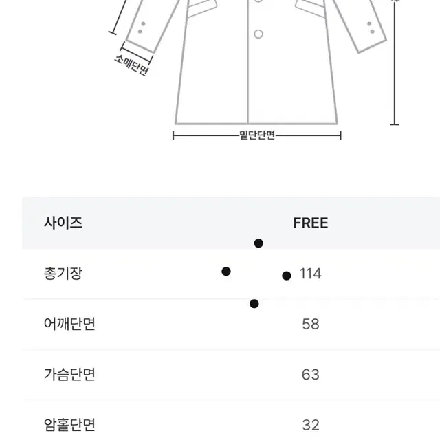 소매 체크무늬 트렌치코트(새상품)