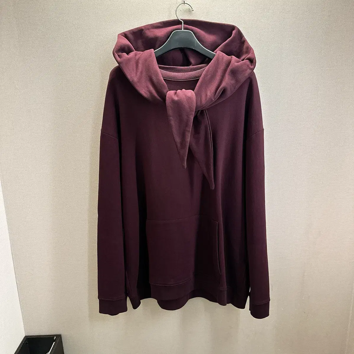 (Genuine/New) Raf Simons Men's Wine Color Knotted Hoodie 80% off