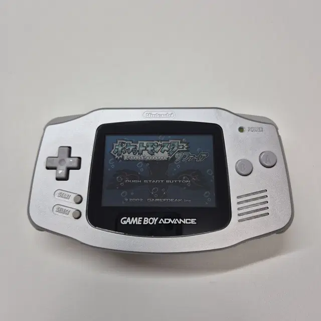 게임보이어드밴스(GBA) 실버 + 포켓몬스터 사파이어 곽팩