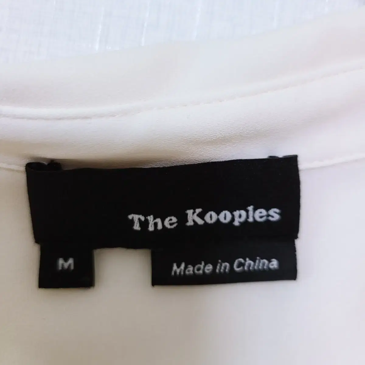 TheKooples 정품 여성블라우스 아이보리 레이스 카라블라우스 M