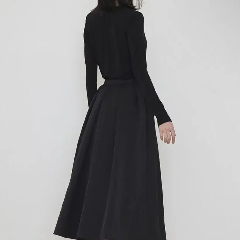 마누엘에기욤 스커트 Moist full black skirt 66