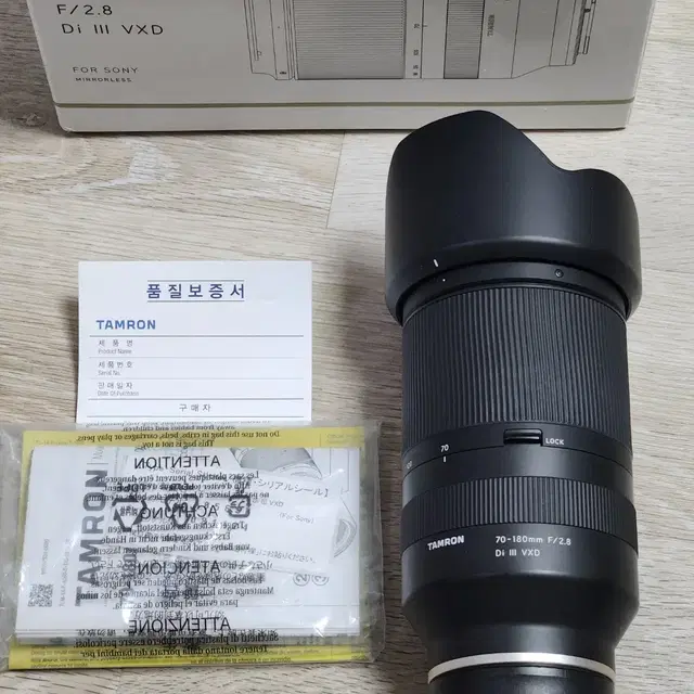 탐론 70-180 mm F/2.8 Di III 70180 소니마운트 탐령