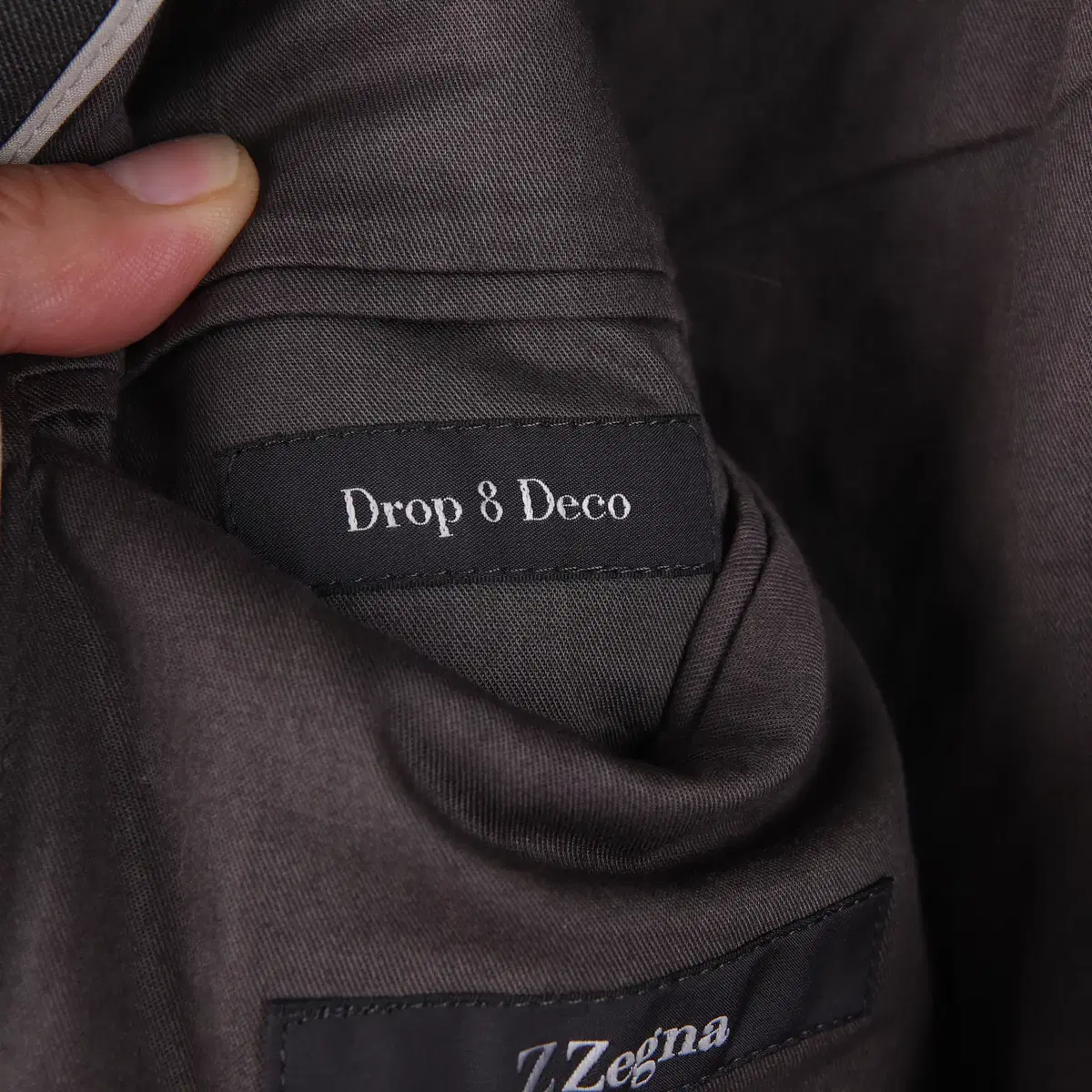 Z Zegna 지제냐 drop 8 deco 면 마 블레이저 자켓 (48)