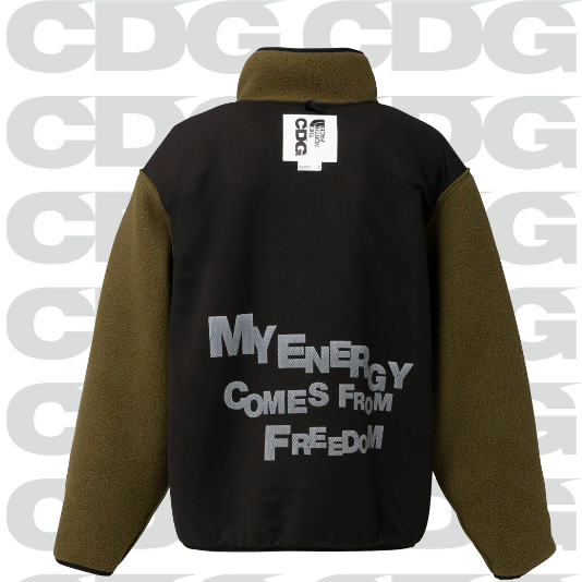 [해외] 꼼데가르송 CDG X 노스페이스 돔 하프집업 풀오버 24FW