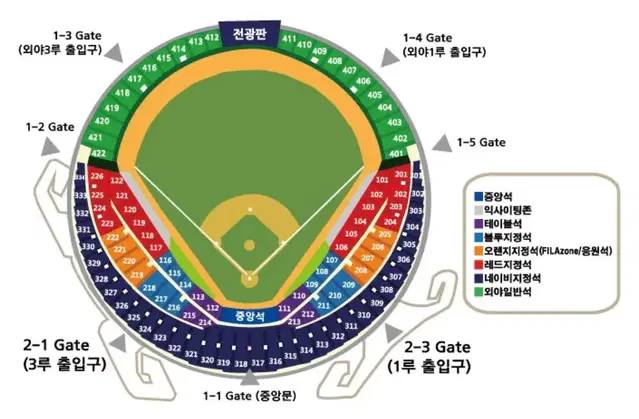 엘지 vs KT 10/5 준플레이오프 1차전 3루 익사이팅존