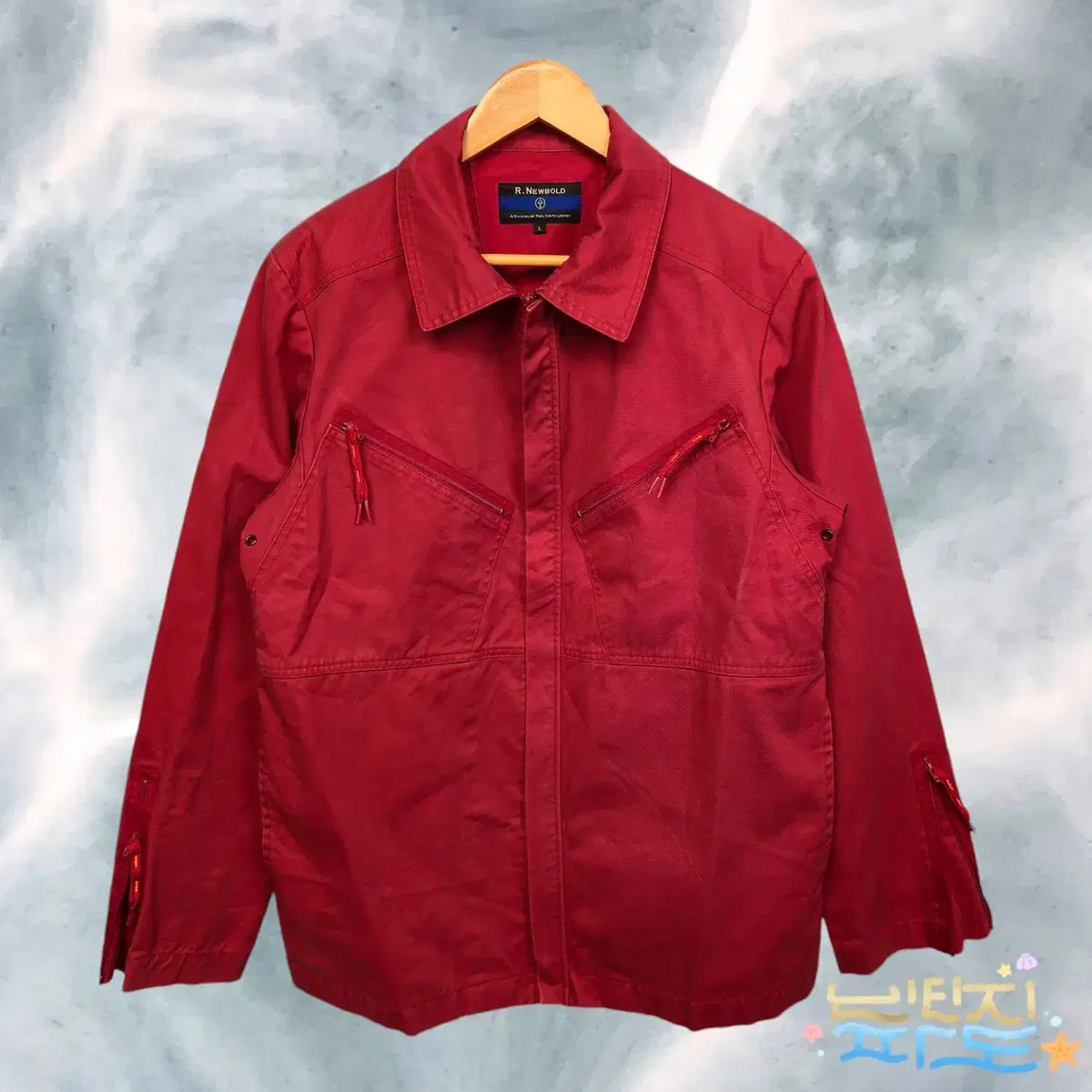 [L] R NEWBOLD Al Newbold Red Cotton Jacket