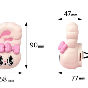 벨르아망 에스더버니 차량용 방향체 송풍구 클립형 블랙체리