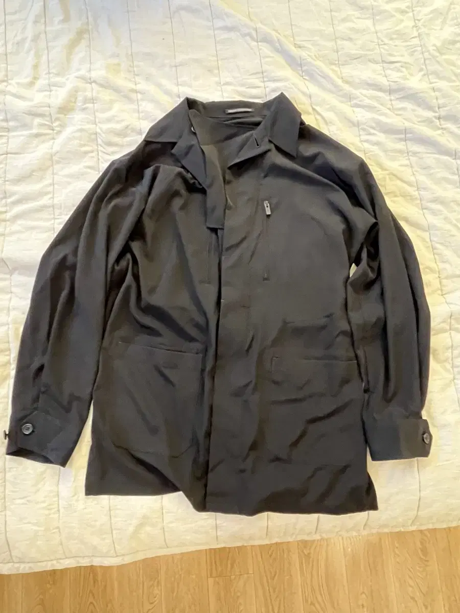 Yoji Yamamoto Black Spread Collar Jacket